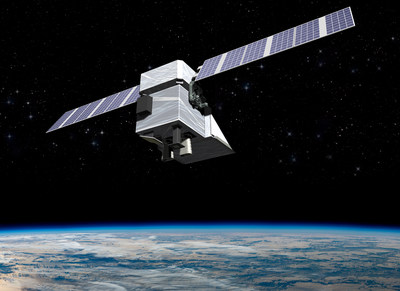 An artist rendering of the MethaneSAT satellite.