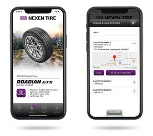 Nexen Tire Launches All-New Mobile App Helping Consumers Find The Perfect Tires And Nearest Dealers