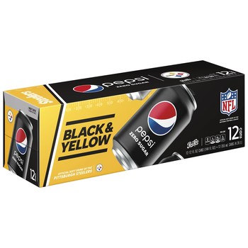 Steelers Co-Branded Pepsi Zero Sugar 12pk