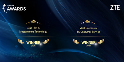 ZTE wins Best Test & Measurement Technology and Most Successful 5G Consumer Service awards at 5G World 2020