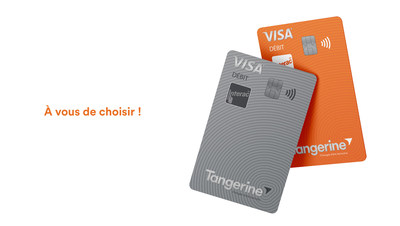 Tangerine offrira  ses clients deux modles de carte de dbit Visa (Groupe CNW/Tangerine)