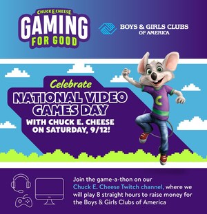 Chuck E. Cheese Celebrates National Video Games Day In-Store &amp; Online