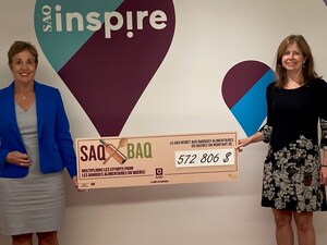Résultat de la campagne de la rentrée - La SAQ remet plus de 500 000 $ au réseau des Banques alimentaires du Québec (BAQ)