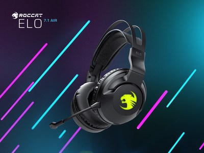 The new ROCCAT Elo 7.1 Air wireless gaming headset delivers 24 hours of immersive 7.1 channel surround sound over the Stellar Wireless technology that is better than many wired connections.