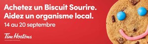 La campagne du Biscuit Sourire(MC) de Tim Hortons® est de retour et viendra en aide à plus de 550 organismes caritatifs partout au Canada