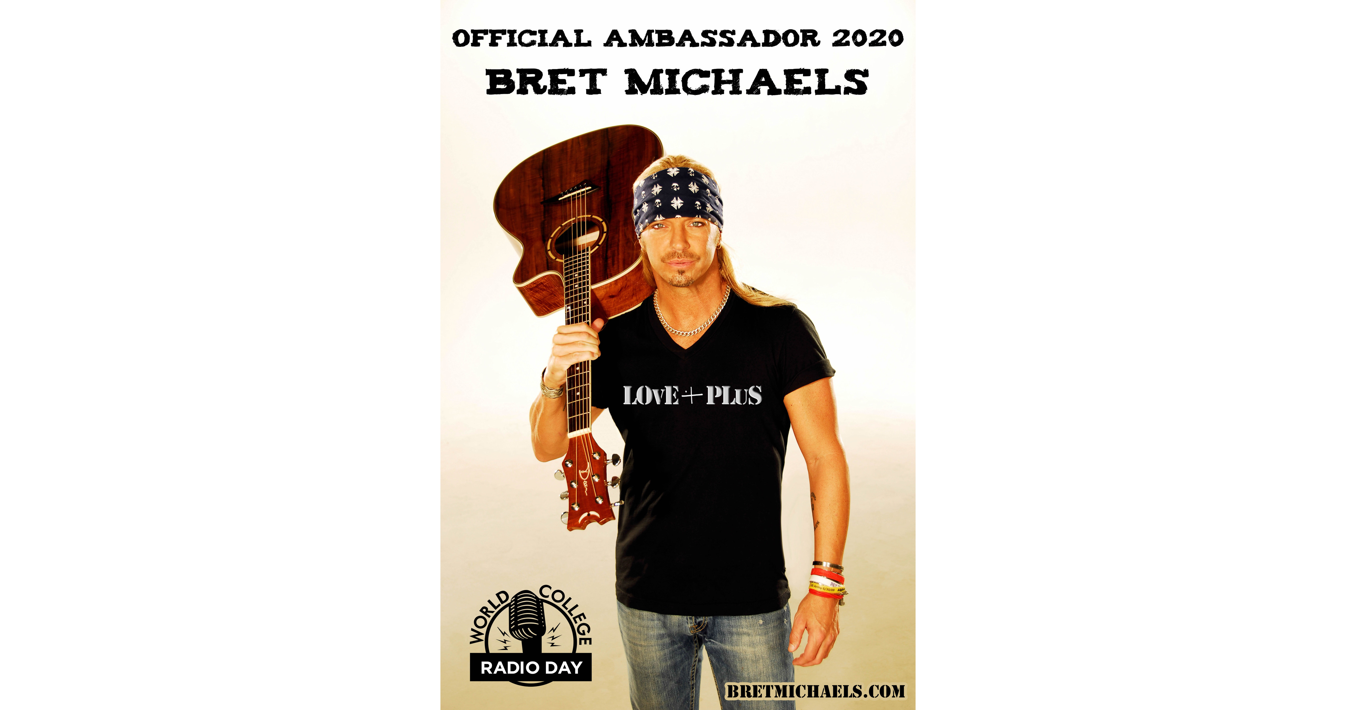 Bret Michaels Named Official Ambassador For 10th Annual World College Radio Day