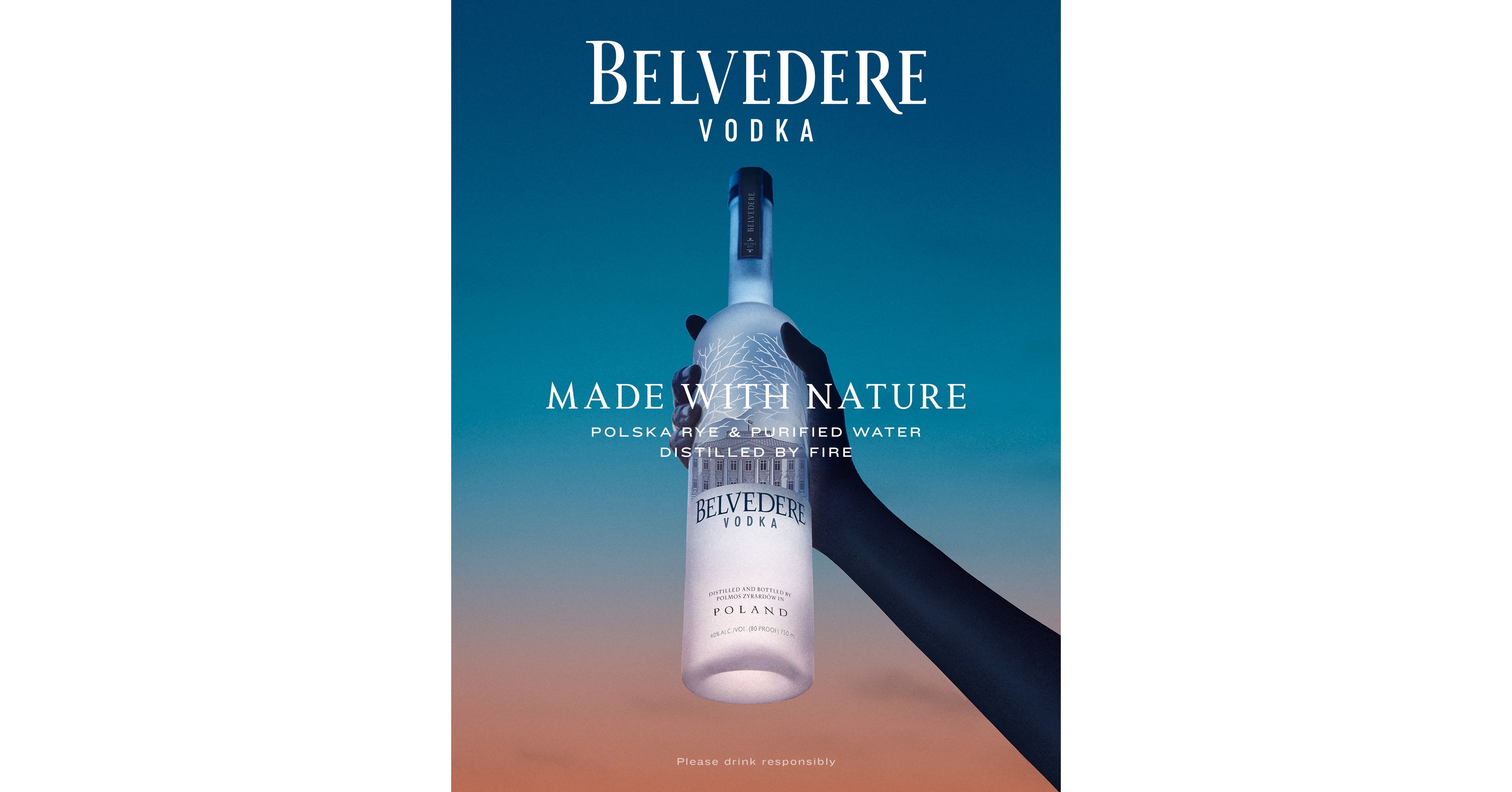 This Belvedere Vodka came with a built-in light in the base of the