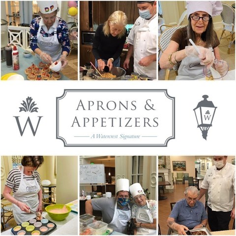 Watercrest’s Signature Program ‘Aprons & Appetizers’ Ignites the Senses for Watercrest Senior Living Residents