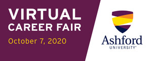 Ashford University's Second Virtual Career Fair Slated for October 7, 2020