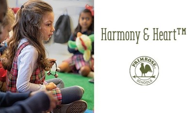 Harmony & Heart™ enhances children’s intellectual learning, physical and character development as part of the Primrose Schools Balanced Learning® curriculum, helping children develop Active Minds, Healthy Bodies and Happy Hearts®.