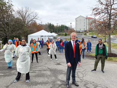 Kevin Reilly, Board Member of Hyundai Hope On Wheels and President of Alexandria Hyundai, onsite of the Children's National COVID-19 testing center in Washington, D.C.