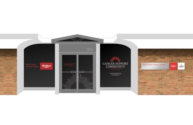 Cancer Support Community Central Ohio rendering of new signage  designating the organization's community center the 