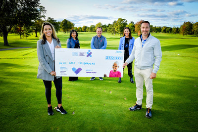 From left to right: Nisha Kim Mohammed, Katrin Nakashima, Pierre Simard, Renée Vézina and Mark Pathy (CNW Group/The Montreal Children's Hospital Foundation)