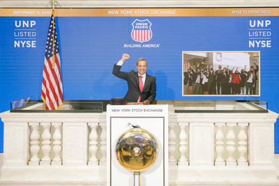 The New York Stock Exchange welcomed Union Pacific Corporation (NYSE: UNP) as it vitually rang The Closing Bell® in celebration of its 150th anniversary of listing. (NYSE Bell Ringer: Chris Taylor, Vice President, NYSE Listings and Services) Photo Credit: NYSE
