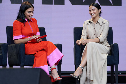 Mariana Da Silva (left), founder of El Cine, and 2019 LATINXT honoree, Camila Mendes, during last year's conference.