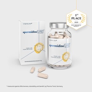 "The Most Innovative Product" awarded to novel dietary supplement spermidineLIFE®