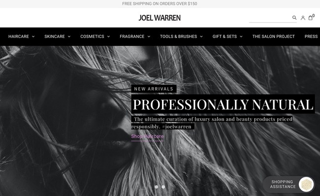 Joel Warren launches new beauty shopping site