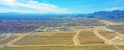 Aerial view of Skye Canyon in Las Vegas, by Century Communities