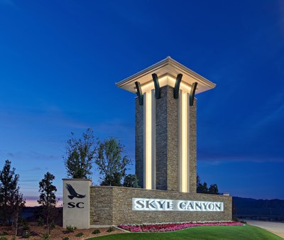 Entry Monument at Skye Canyon in Las Vegas, by Century Communities