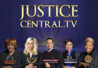 Entertainment Studios Court Series (L-R): Justice with Judge Mablean, Justice for All with Judge Cristina Perez, America's Court with Judge Ross, The Verdict with Judge Hatchett, and Supreme Justice with Judge Karen