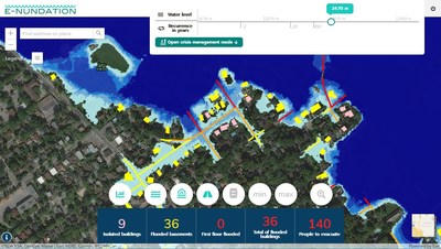 E-NUNDATION - a web-based solution for flood risk management (CNW Group/Geosapiens)