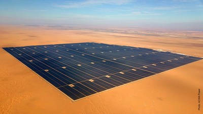 Sakaka Solar Power Plant, 405 MW, Al Jouf, Saudi Arabia, featuring Nextracker's Smart Solar Tracker