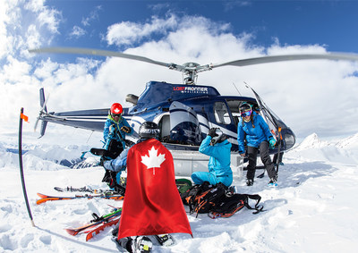 Last Frontier is offering half price heliskiing for Canadians in the upcoming season as long as borders remain closed, Photo credits: Ashley Barker (CNW Group/Last Frontier Heliskiing)