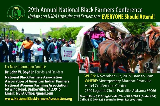 29th Annual National Black Farmers Association Conference - FREE to ATTEND