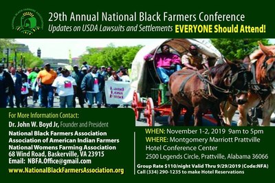 29th Annual National Black Farmers Association Conference - FREE to ATTEND