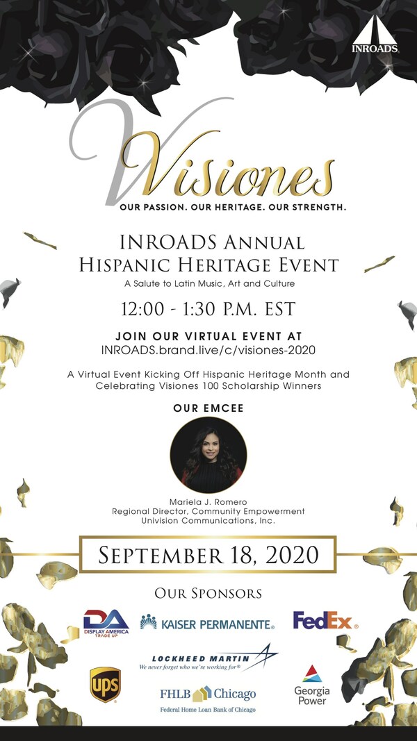 INROADS Virtual Visiones event celebrates Hispanic Heritage Month.