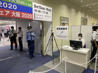 Thermal Checking Units setup at entrances provide secure event experience at Call Center Osaka 2020