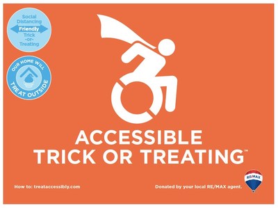 Safe, socially distanced and inclusive trick-or-treating made possible for kids of all abilities this Halloween (CNW Group/Treat Accessibly)