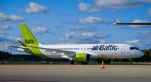 Chorus Aviation Delivers Third Airbus A220-300 Aircraft to airBaltic
