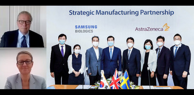 Strategic Manufacturing Partnership Ceremony between AstraZeneca and Samsung Biologics