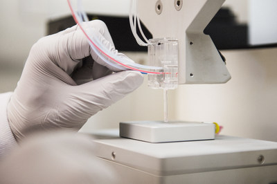 Aspect Biosystems has pioneered microfluidic 3D bioprinting of human tissues (CNW Group/Genome British Columbia)