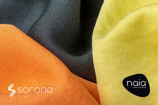 "With Naia™, we are committed to building a more sustainable fashion industry in collaboration with industry partners. We are very excited to be working with the Sorona® team to launch a collection of wonderful fabrics that are a great choice for womenswear fashion," said Ruth Farrell, global marketing director of textiles for Eastman.
