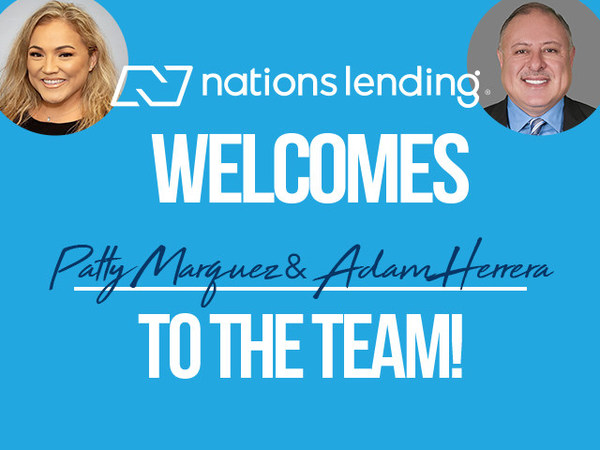 Nations Lending is excited to welcome Area Manager Patty Marquez and Sales Manager Adam Herrera to the company as Nations expands in West Texas.