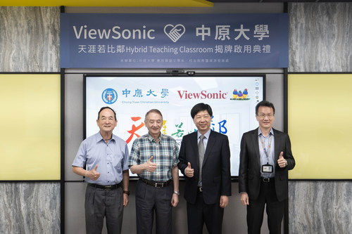 Located at Chung Yuan Christian University, ViewSonic Hybrid Teaching Classroom can be used for live streaming and synchronous and asynchronous learning to achieve digitalized teaching activities.