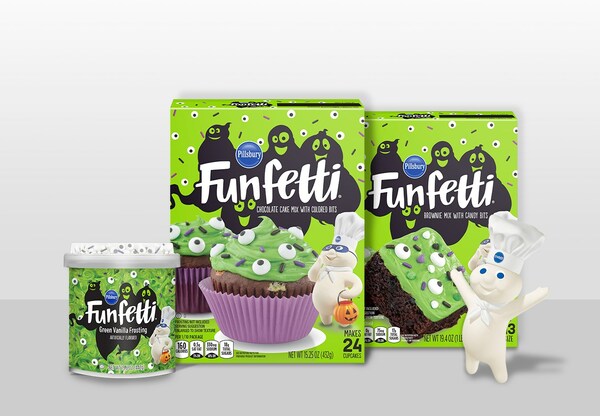 Pillsbury Baking launches Funfetti™ Slime Products just in time for Halloween – Funfetti™ Slime Frosting, Funfetti™ Slime Cake Mix and Funfetti™ Slime Brownie Mix