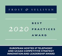 Telefónica awarded the 2020 European Competitive Strategy Innovation and Leadership Award for Hosted IP Telephony and UCaaS by Frost and Sullivan