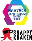 Snappy Kraken Named 'Best Overall Content Marketing Company' for Second Consecutive Year in Annual MarTech Breakthrough Awards Program