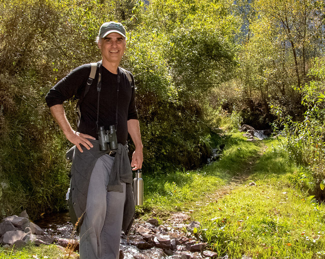Sonoran Institute CEO Mike Zellner trekking. Photo courtesy Mike Zellner.