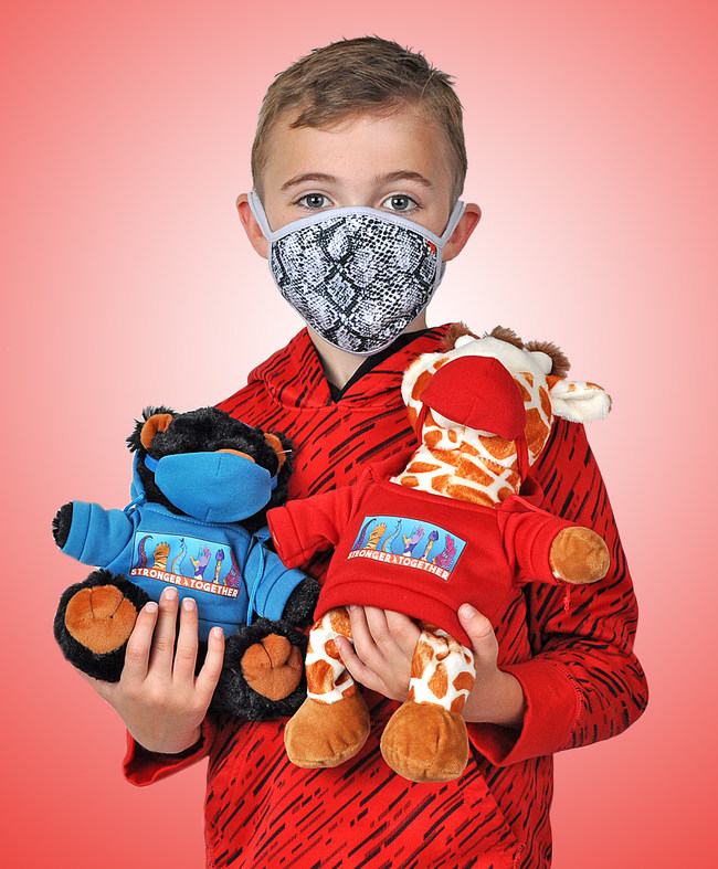 The new Wild Republic Mask Buddies allows children to practice wearing a mask with their favorite plush animal friends.