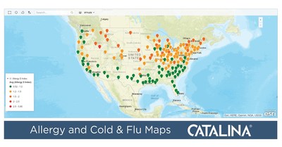 Shopper Intelligence leader Catalina is now tracking allergy and cold & flu flare-ups across the USA on behalf of OTC brands and retailers.