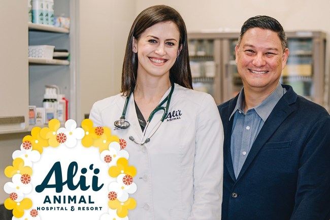 Dr. Joanna Cook, Medical Director and Owner, and Matt Malta, Resort Director and Owner, Alii Animal Hospital & Resort