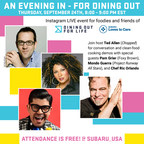 September 24 - An Evening In for Dining Out For Life® Hosted by Subaru