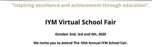 IYM's Prep School Fair goes Virtual October 2nd, 3rd, and 4th, 2020