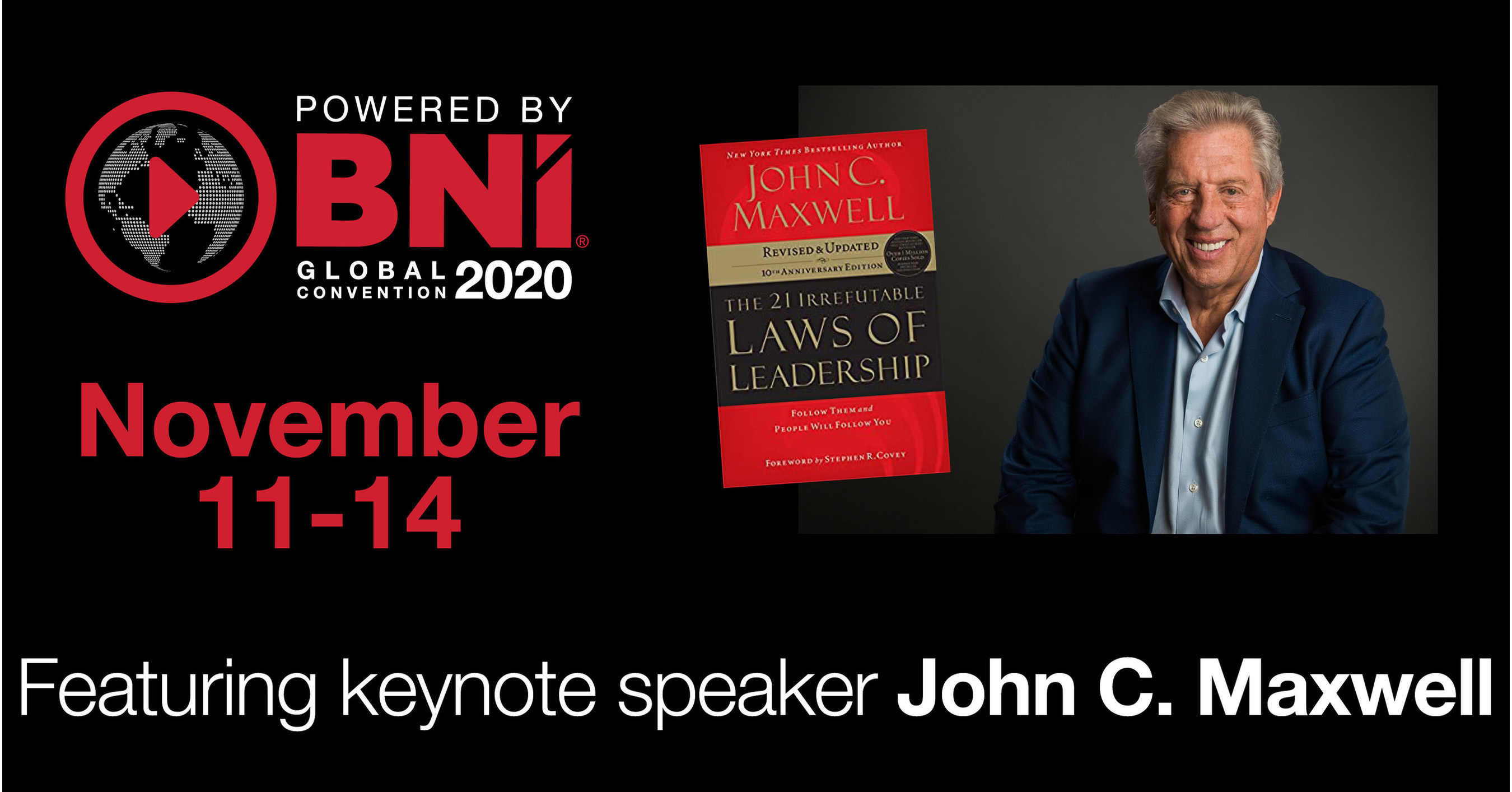 John C. Maxwell to headline BNI's 2020 Global Convention