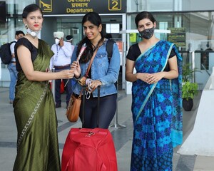 Amid COVID-19 pandemic; Chandigarh University students and faculty welcomed tourists at Chandigarh International Airport on the eve of World Tourism Day