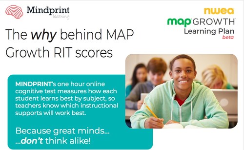 Mindprint gives the "WHY" behind MAP Growth RIT scores so teachers can best support their students in learning.